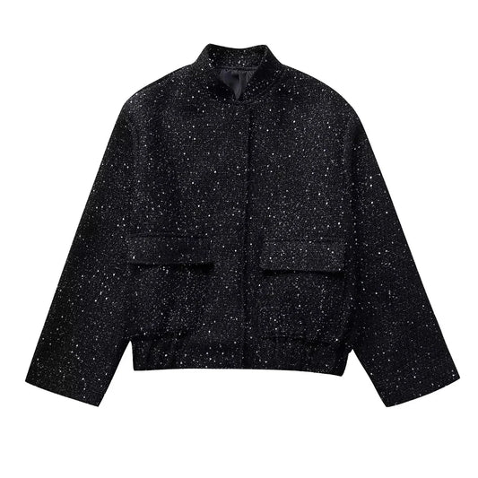 Veste à paillettes brillantes