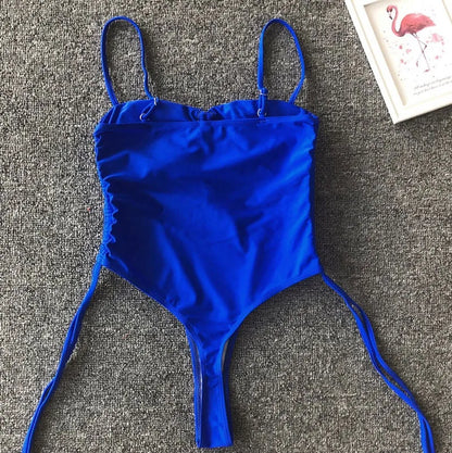 TUNICut-Maillot de bain 1 pièce string, coupe haute