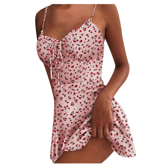 Robe bohème floral d'été Sexy