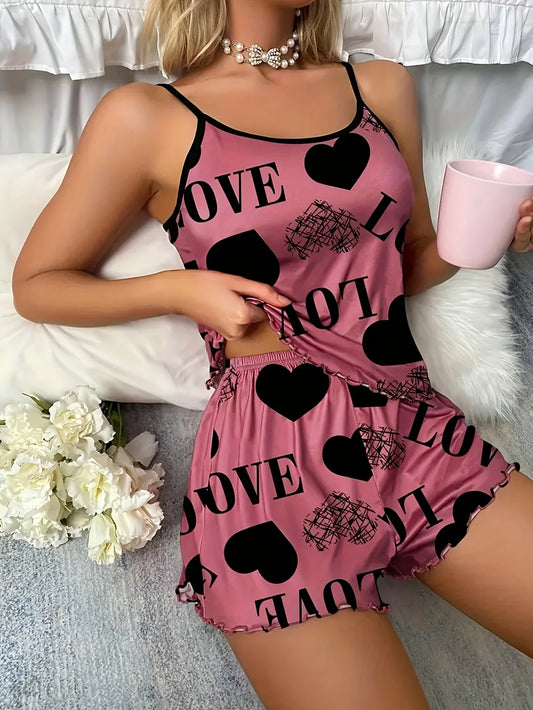 LOVE Love Halter ensemble pyjama deux pièces