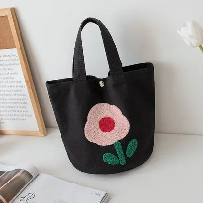 Sac à main en toile à Fleurs