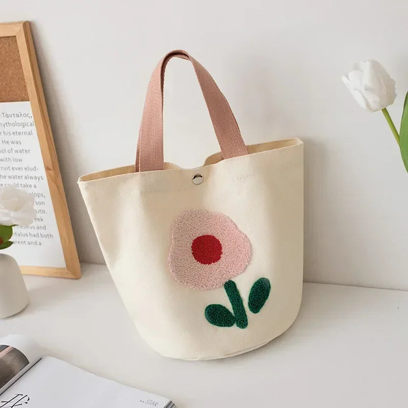 Sac à main en toile à Fleurs