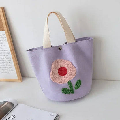 Sac à main en toile à Fleurs