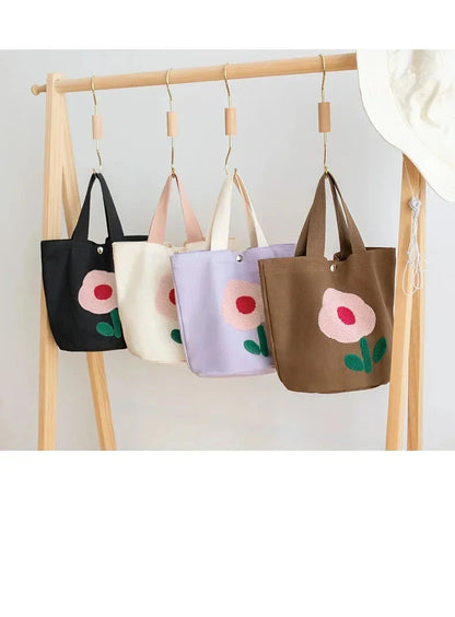 Sac à main en toile à Fleurs