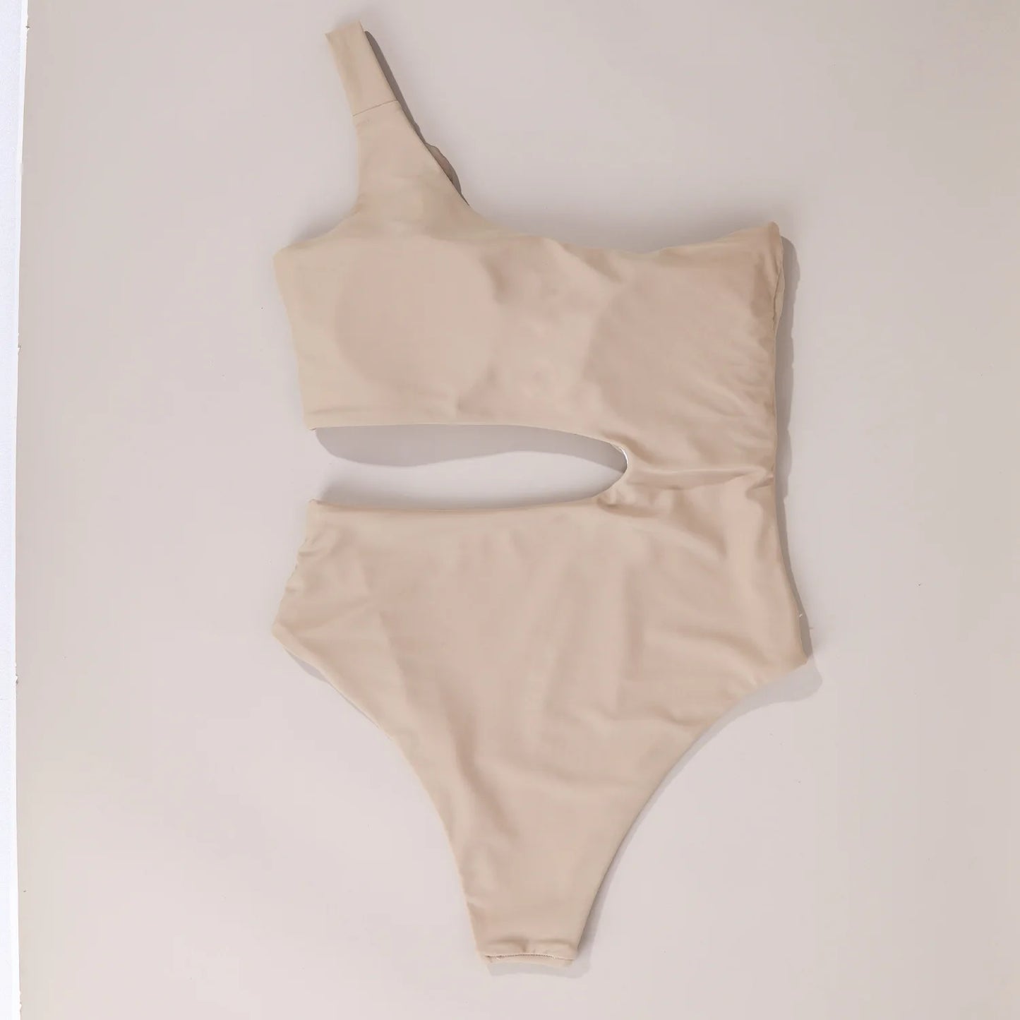 Maillot de bain 1 pièce dos nu, sexy, bretelle d'épaule, ajustement serré