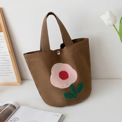 Sac à main en toile à Fleurs