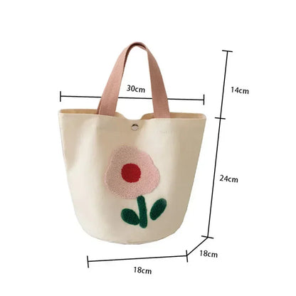 Sac à main en toile à Fleurs